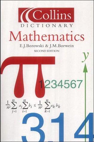 Cover for Dictionary of Mathematics (Collins Dictionary)