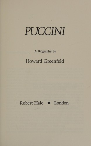 Cover for Puccini