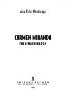 Cover for Carmen Miranda foi a Washington