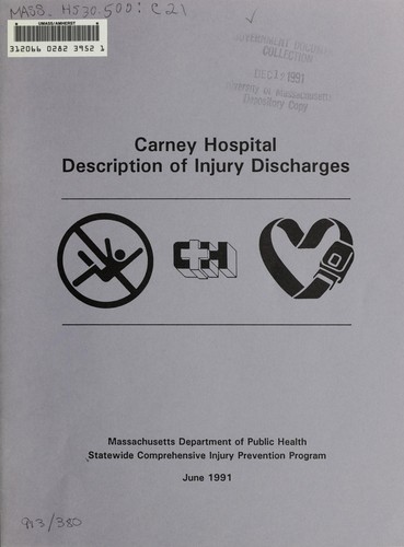 Cover for Carney hospital description of injury discharges