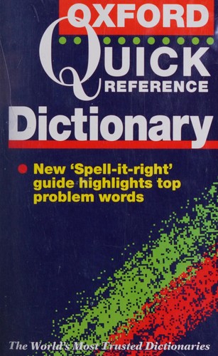 Cover for Oxford Quick Reference Dictionary