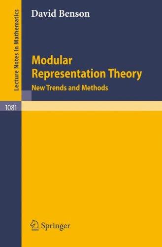 Cover for Modular Representation Theory