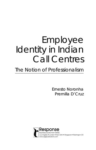 Cover for Employee identity in Indian call centres