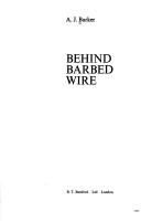 Cover for Behind barbed wire