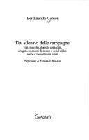 Cover for Dal silenzio delle campagne