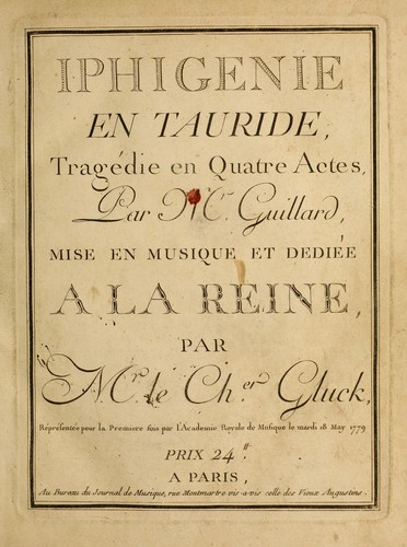 Cover for Iphigenie en Tauride