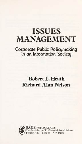 Cover for Issues management