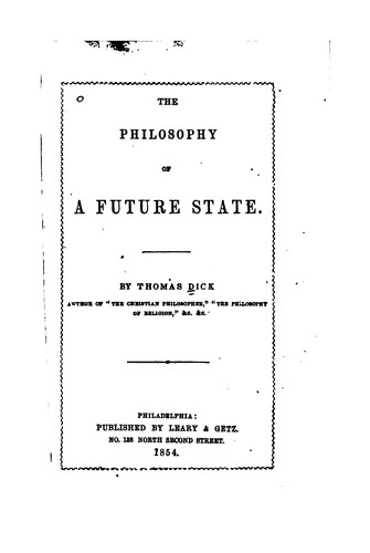 Cover for The Philosophy of a Future State