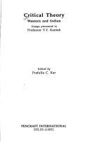 Cover for Critical theory