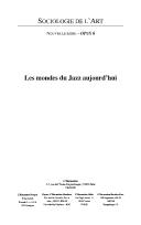 Cover for Les mondes du jazz aujourd'hui