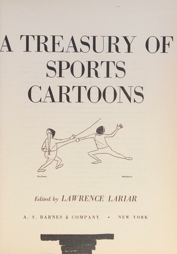 Cover for A treasury of sports cartoons.