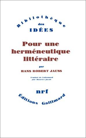 Cover for Pour une herméneutique littéraire