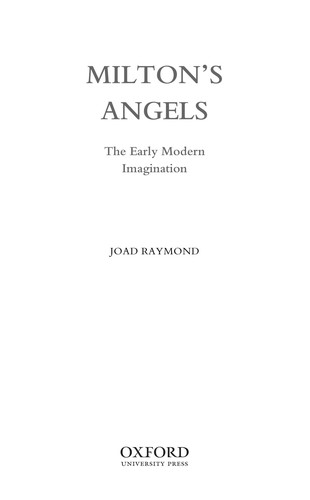 Cover for Milton's angels