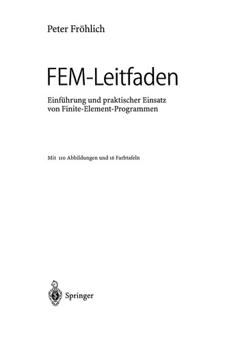 Cover for FEM-Leitfaden