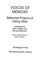 Cover for Voices of memory