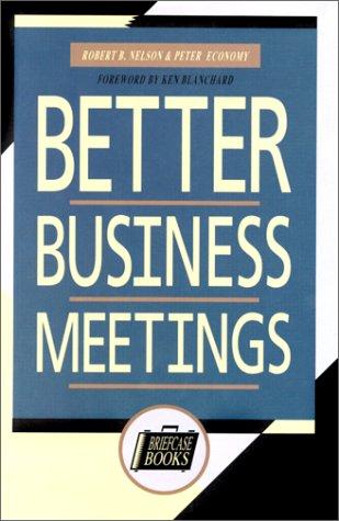 Cover for Better business meetings