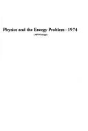 Cover for Physics and the Energy Problem 1974