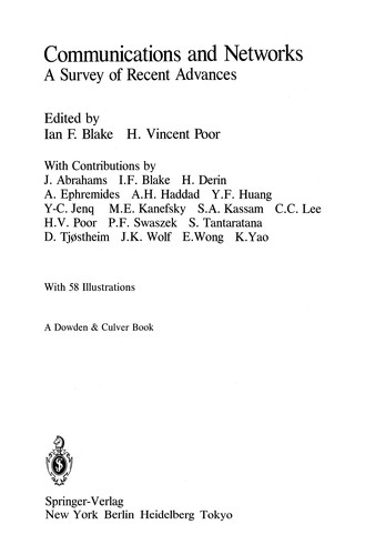 Cover for Communications and Networks