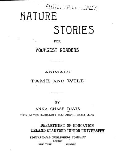 Cover for Nature Stories for Youngest Readers: Animals Tame and Wild