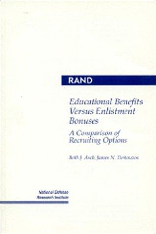 Cover for Educational Benefits Versus Enlistment Bonuses