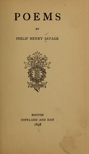 Cover for Poems