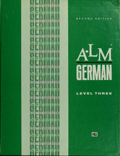 Cover for A-LM German, level three