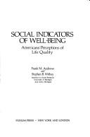 Cover for Social Indicators of WellBeing