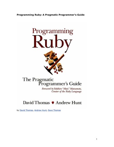 Cover for Programming Ruby