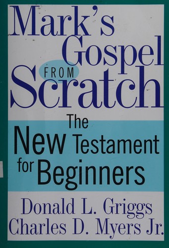 Cover for Mark's Gospel  from scratch
