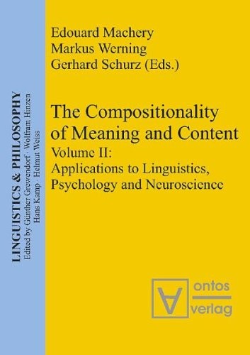 Cover for The compositionality of meaning and content
