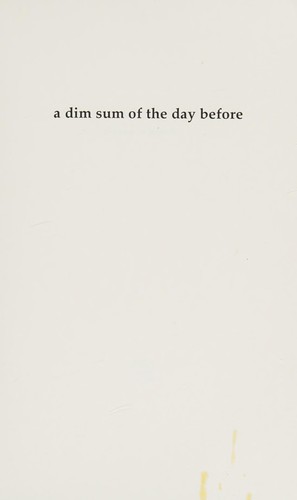 Cover for A dim sum of the day before