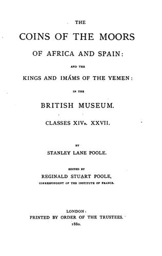 Cover for Catalogue of Oriental Coins in the British Museum