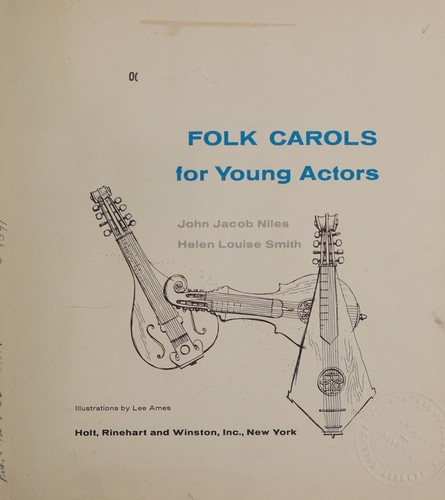 Cover for Folk carols for young actors