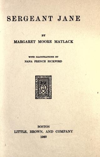 Cover for Sergeant Jane