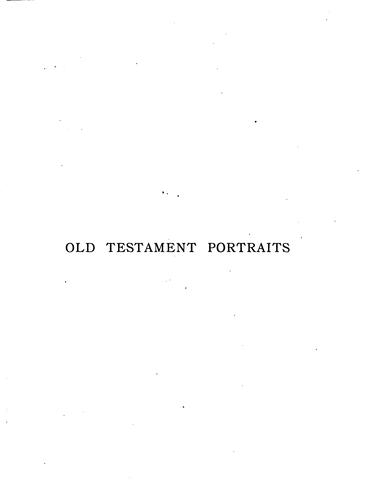 Cover for Old Testament portraits