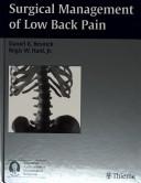 Cover for Surgical Management of Low Back Pain (Neurosurgical Topics)