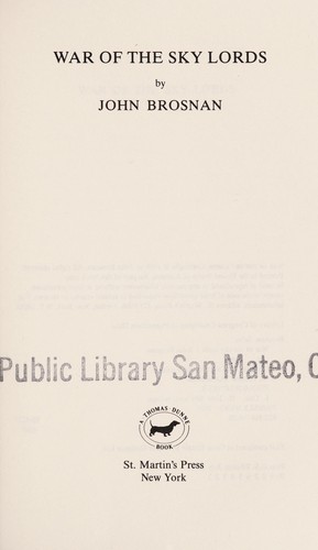 Cover for War of the sky lords