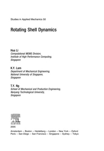 Cover for Rotating shell dynamics