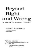 Cover for Beyond right and wrong