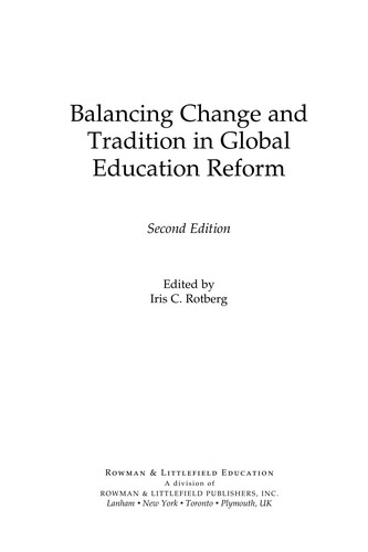 Cover for Balancing change and tradition in global education reform