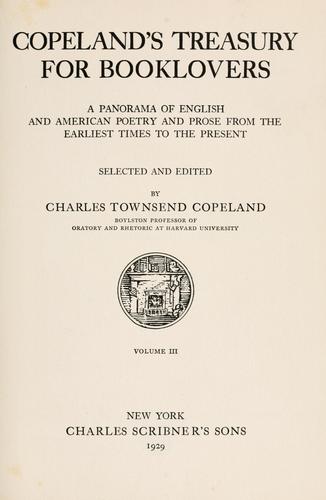 Cover for Copeland's treasury for booklovers