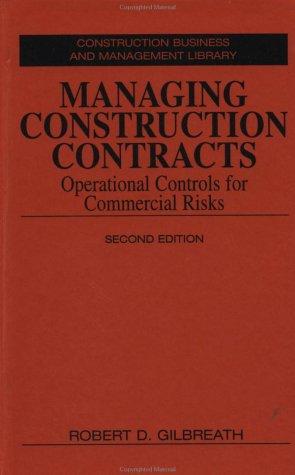 Cover for Managing construction contracts