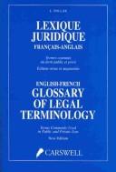 Cover for Lexique juridique français-anglais