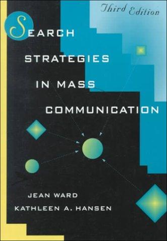 Cover for Search strategies in mass communication