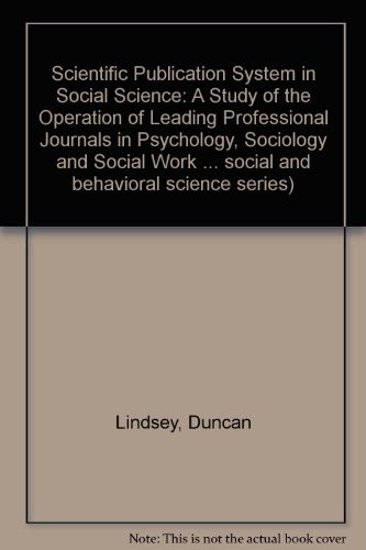 Cover for The scientific publication system in social science