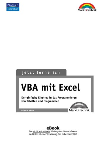Cover for Jetzt lerne ich VBA mit Excel