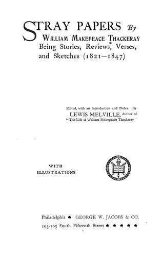 Cover for Stray papers