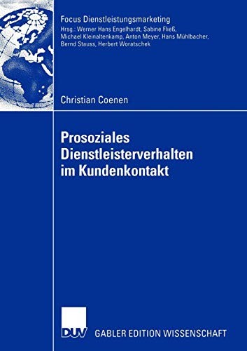 Cover for Prosoziales Dienstleisterverhalten im Kundenkontakt