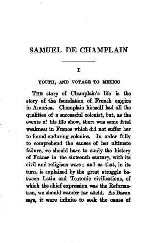 Cover for Samuel de Champlain