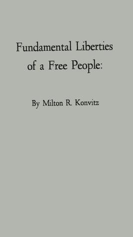 Cover for Fundamental liberties of a free people
